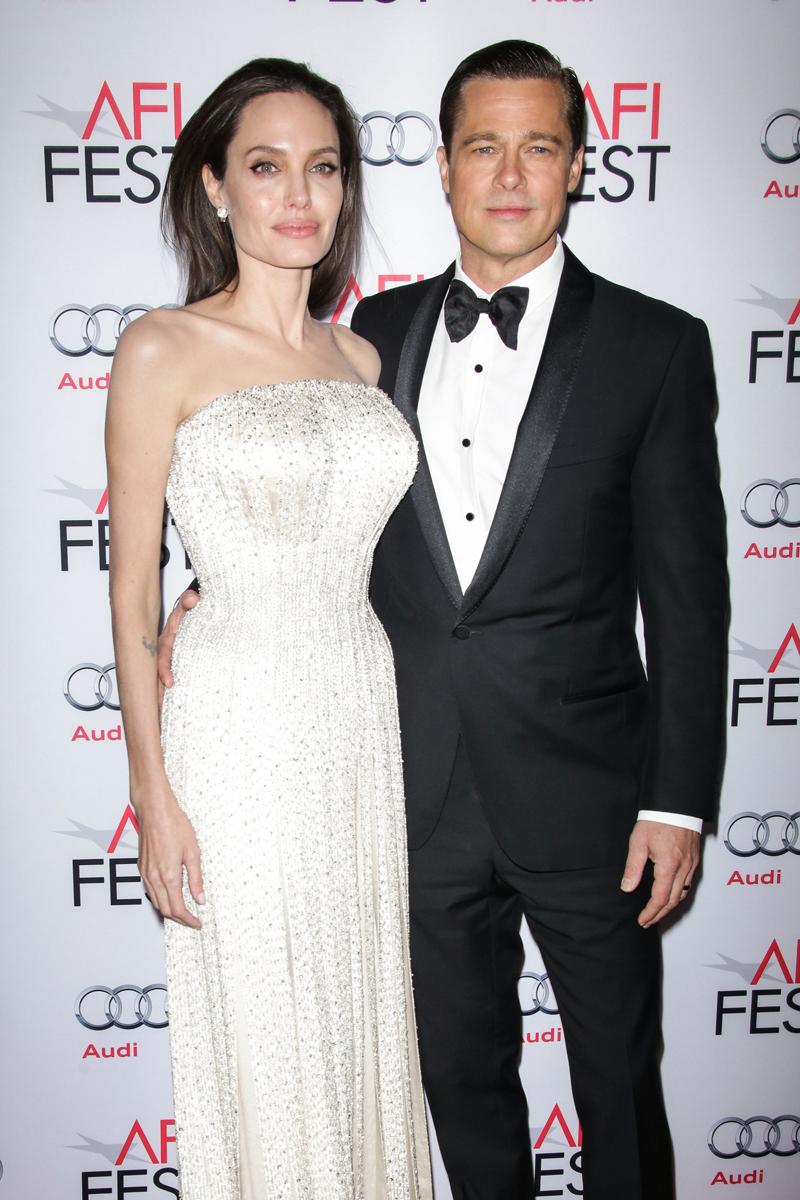 Angelina Jolie and Brad Pitt arrive at the 2015 AFI Fest opening night premiere of &#8216;By The Sea&#8217;