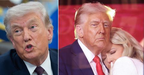 split of Donald Trump and Erika Kirk.