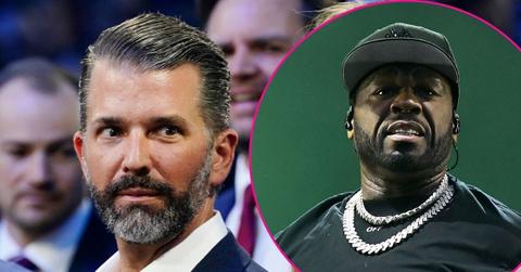 Composite photo of Donald Trump Jr. and 50 Cent.