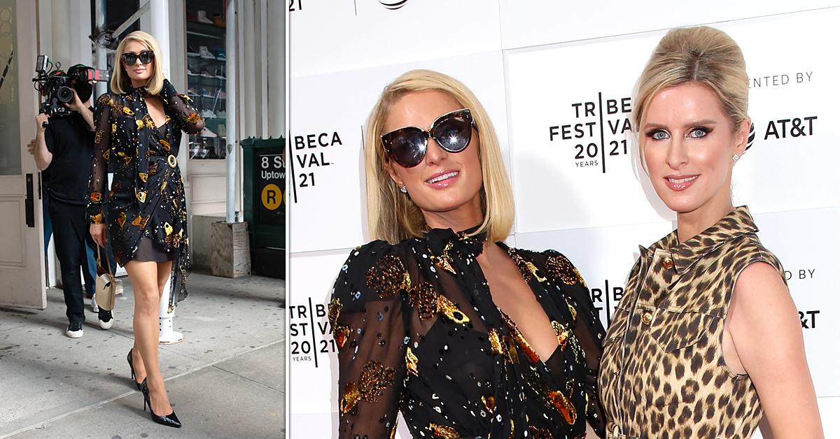 Kim Kardashian and Paris Hilton recreate Paris' iconic 21st outfit