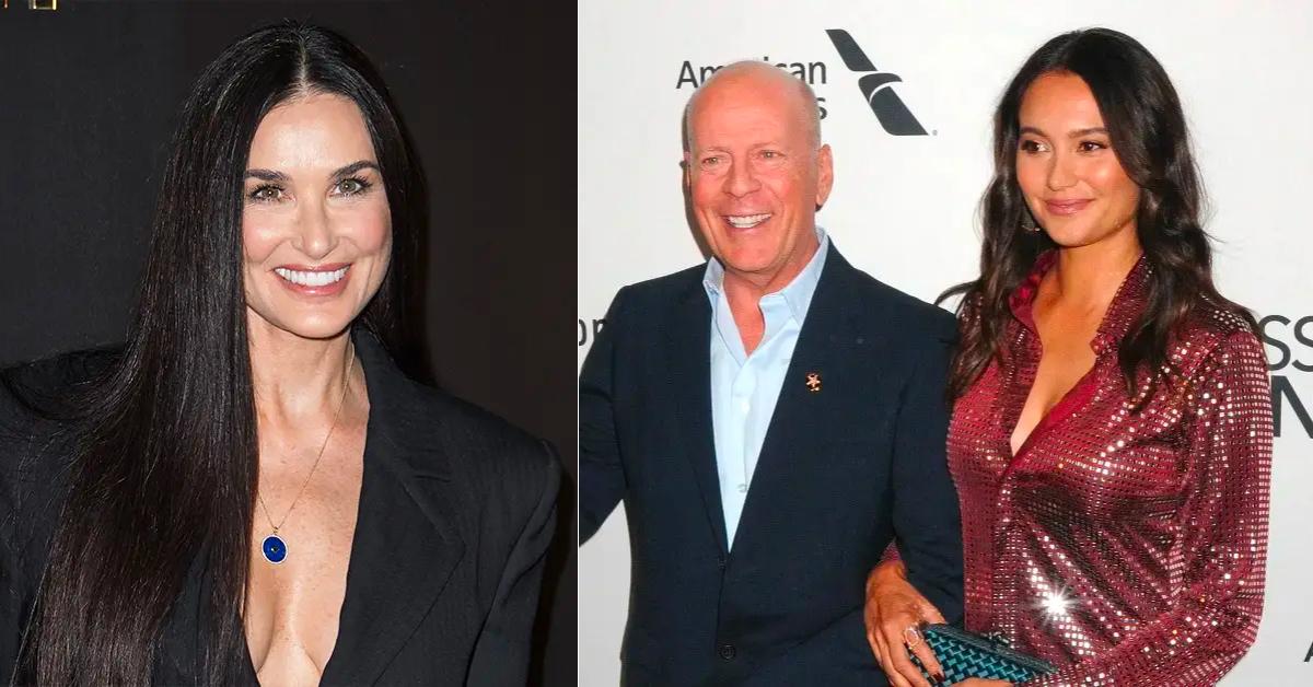 Bruce Willis' wife Emma Heming models swimsuit designed by Demi Moore