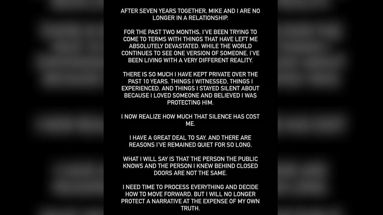 image of Leticia Cline spoke out about the split. 