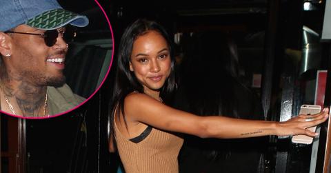 Karrueche tran secret date chris brown