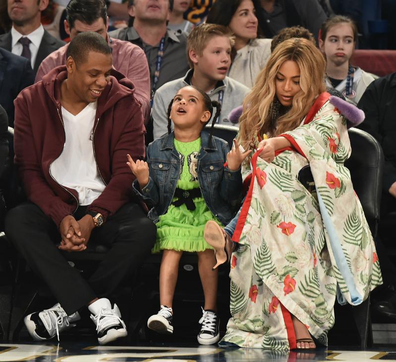 Beyonce jayz blue courtside 7