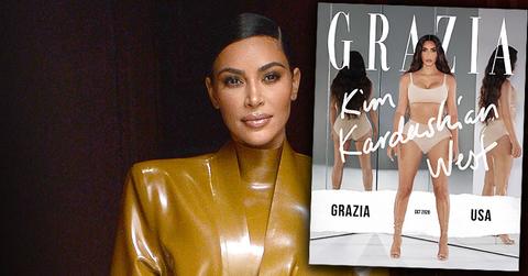 Kim Kardashian on the cover of Grazia Magazine USA