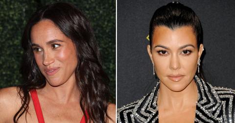 Composite photo of Meghan Markle and Kourtney Kardashian.
