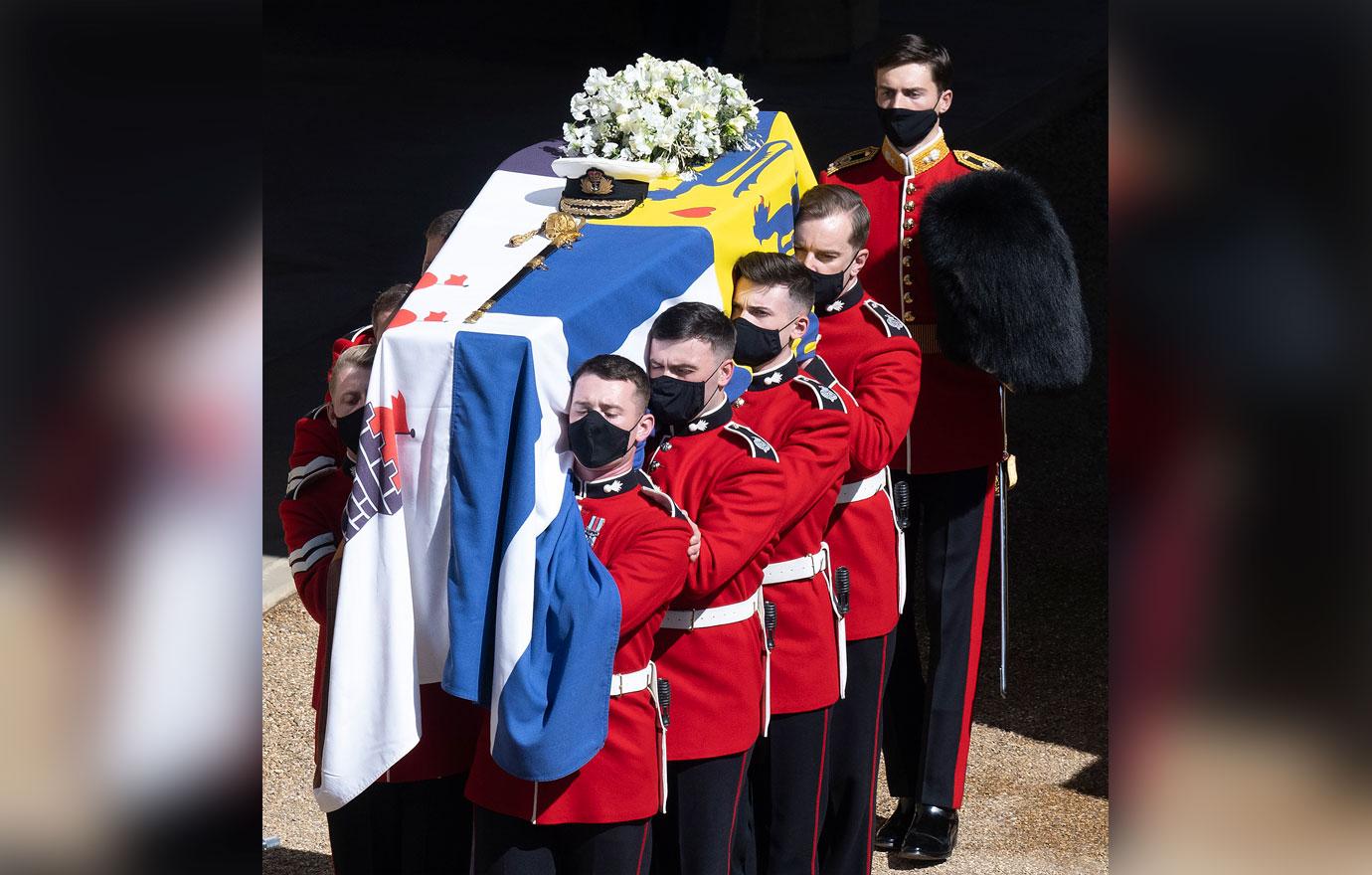 prince philips casket moved queen elizabeth ii