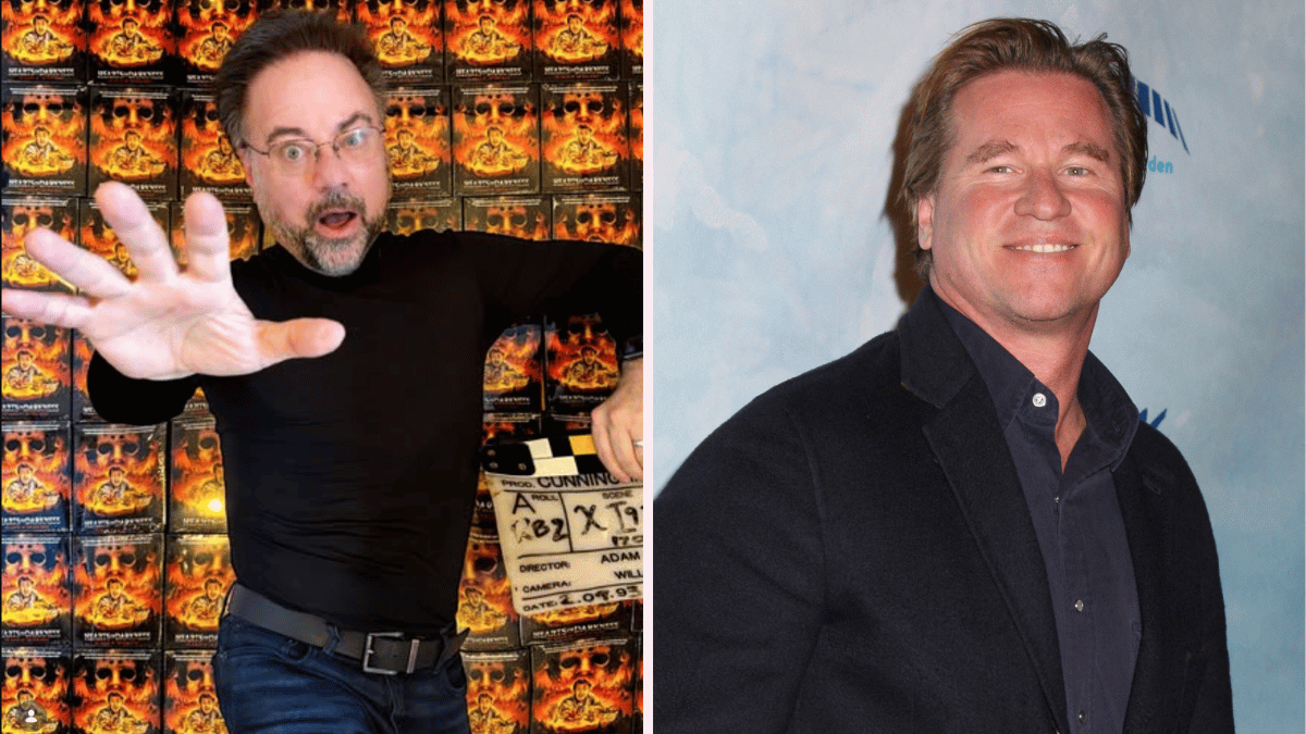 Split photo of Adam Marcus and Val Kilmer.
