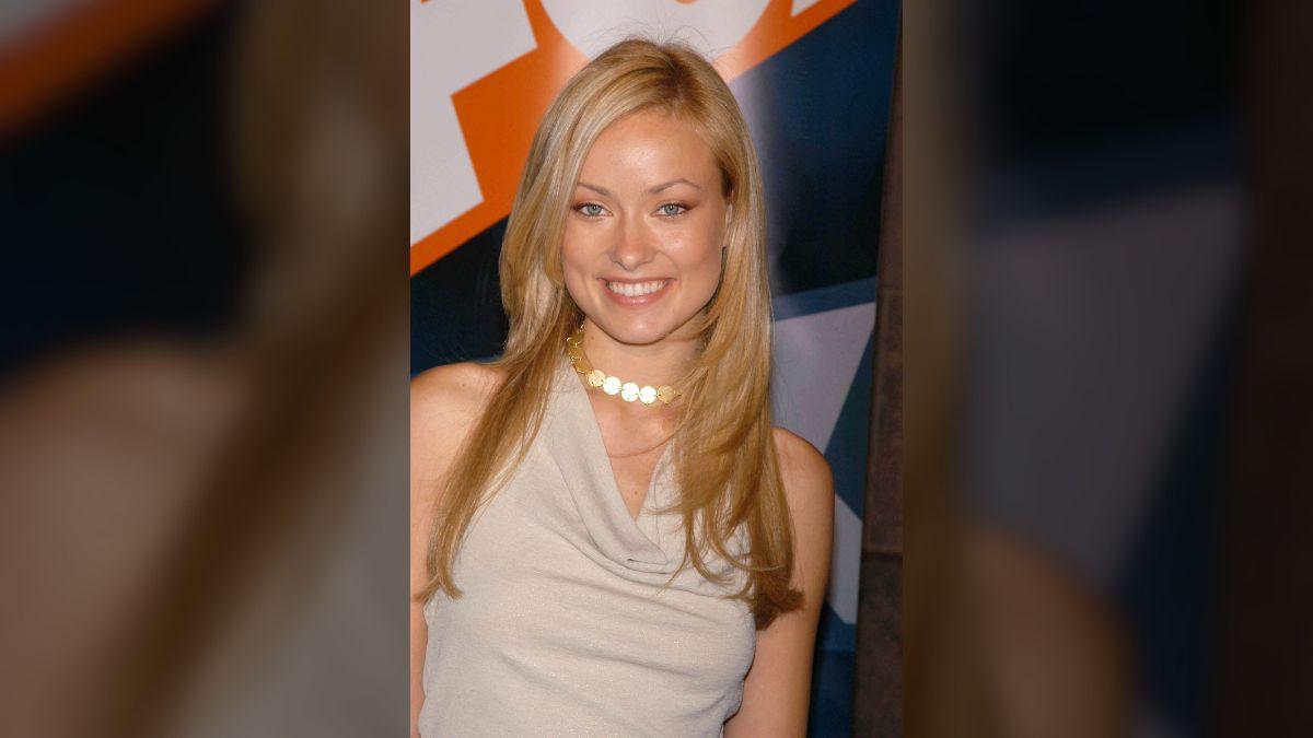 Photo of Olivia Wilde admitted that she was a little too close to the camera, causing the distorted shot. 
