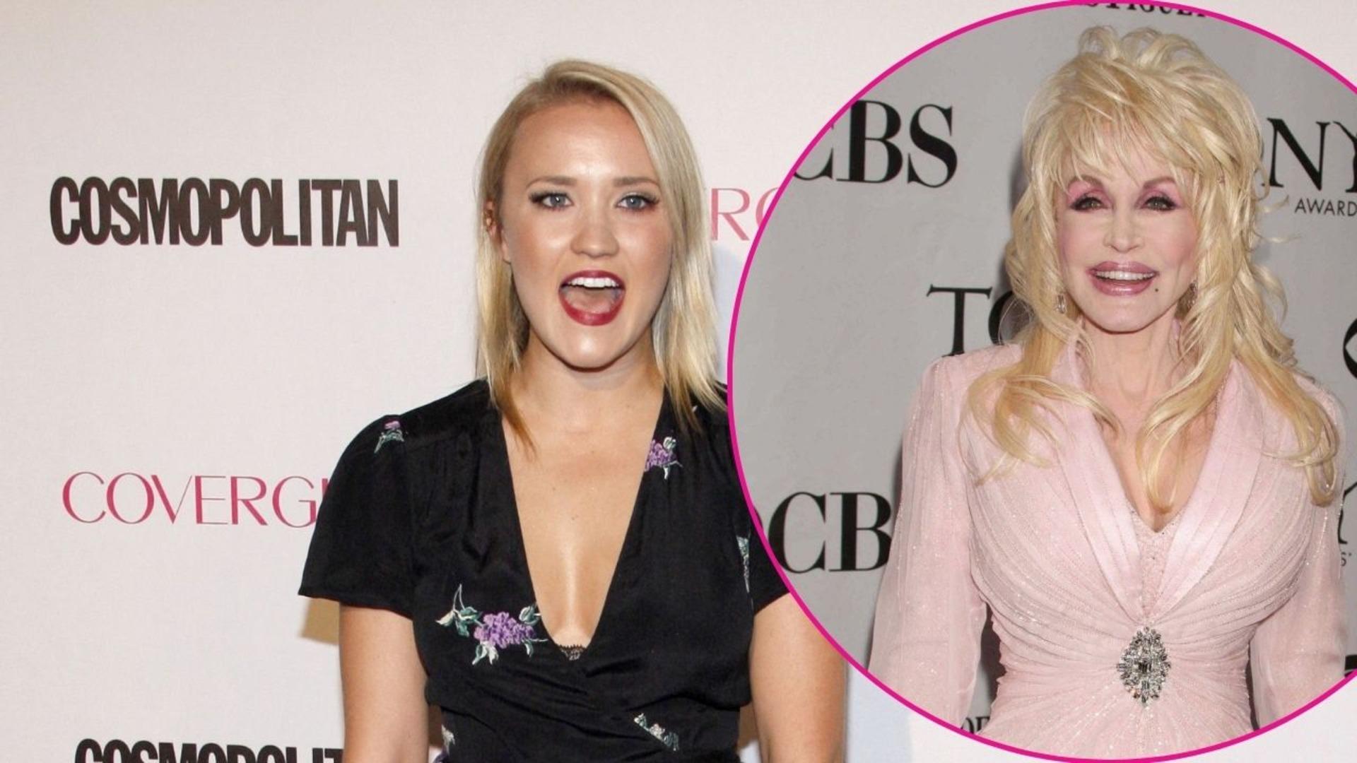 Image of Emily Osment sharing memory detail of Dolly Parton.