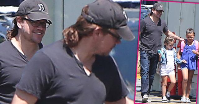 matt damon man bun daughters summer camp