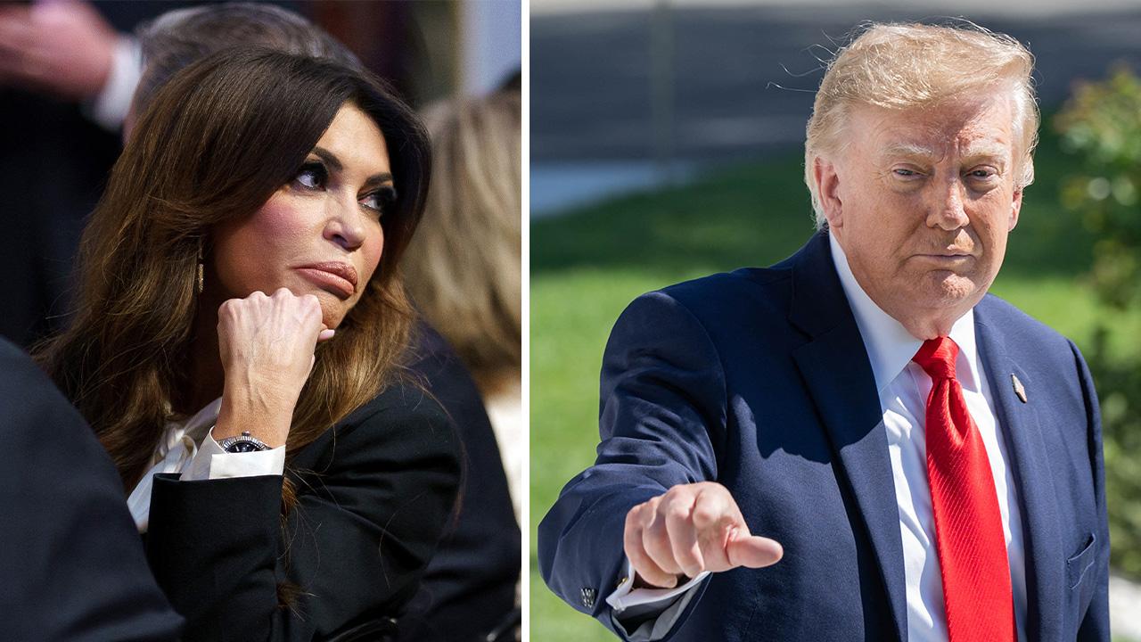 Image of Kimberly Guilfoyle and Donald Trump