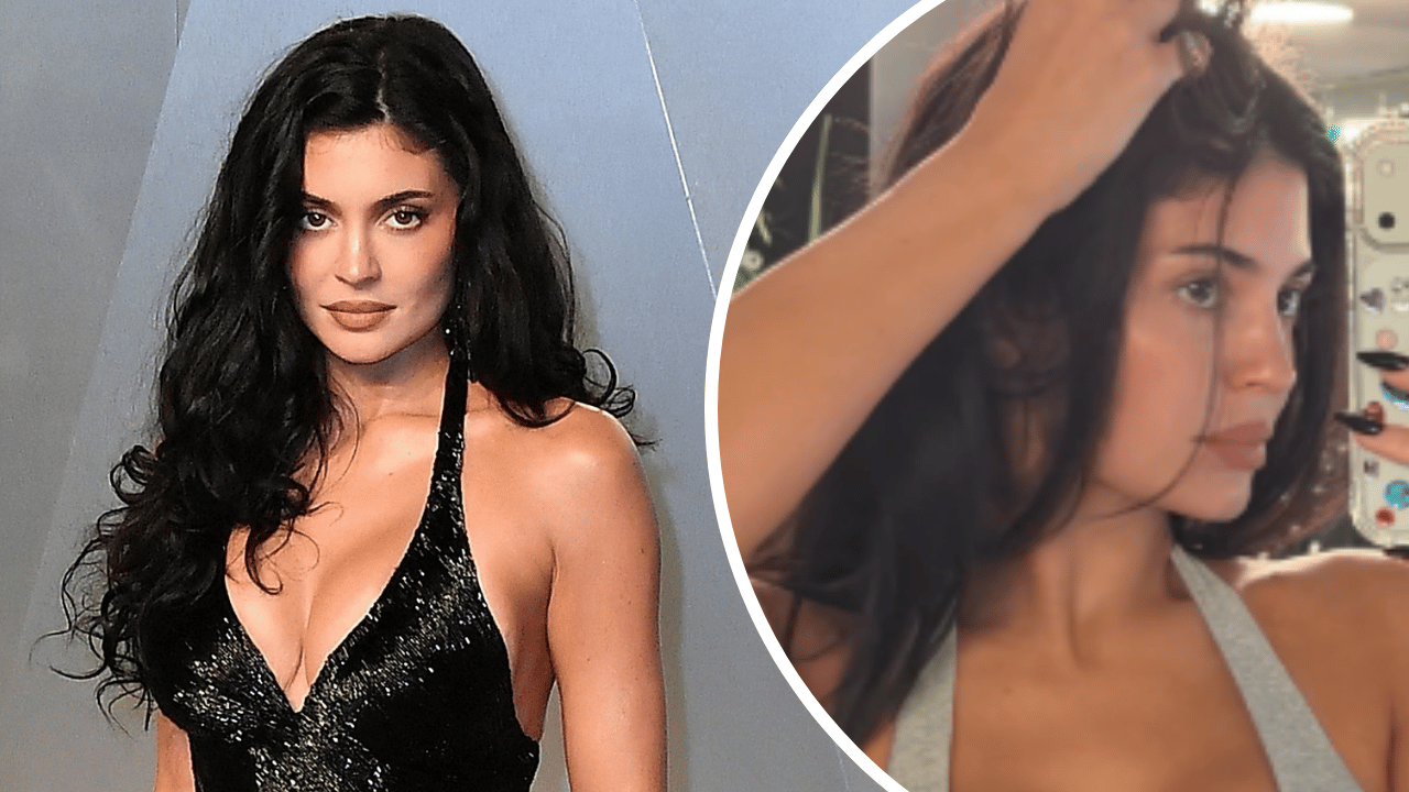 Image of Kylie Jenner went to the ALO gym in Los Angeles.