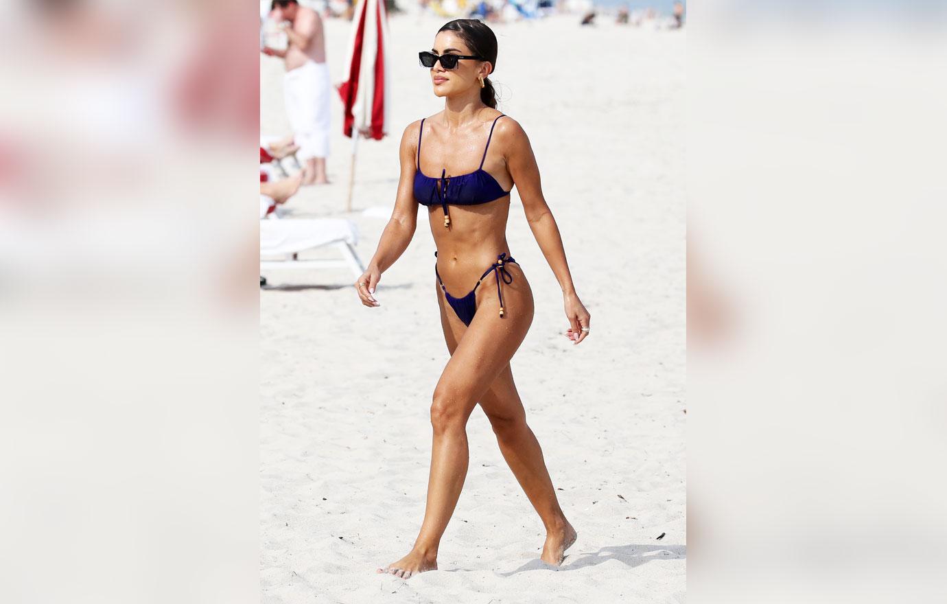 Camila Coelho Shows Off Her Model Figure In Royal Blue Bikini
