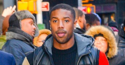 Michael B. Jordan keeps it casual while promoting ‘Black Panther’