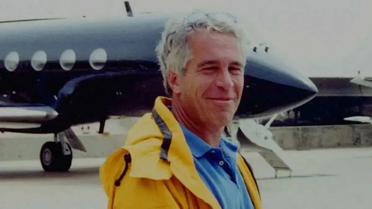 image of Jeffrey Epstein and Donald Trump allegedly had a falling out. 