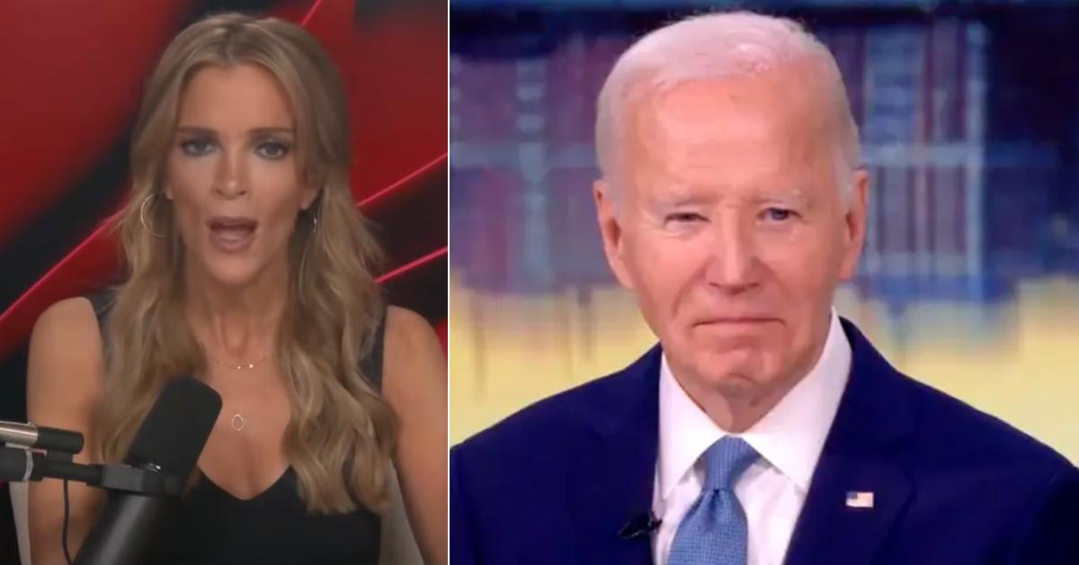 Photo of Megyn Kelly; picture of Joe Biden.