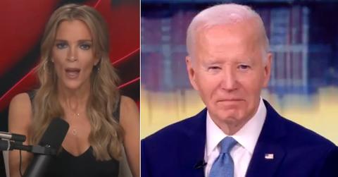 Photo of Megyn Kelly; picture of Joe Biden.