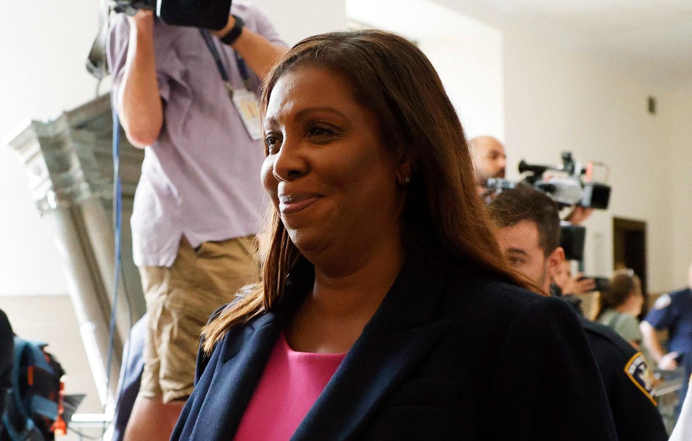 letitia james no jury fraud trial