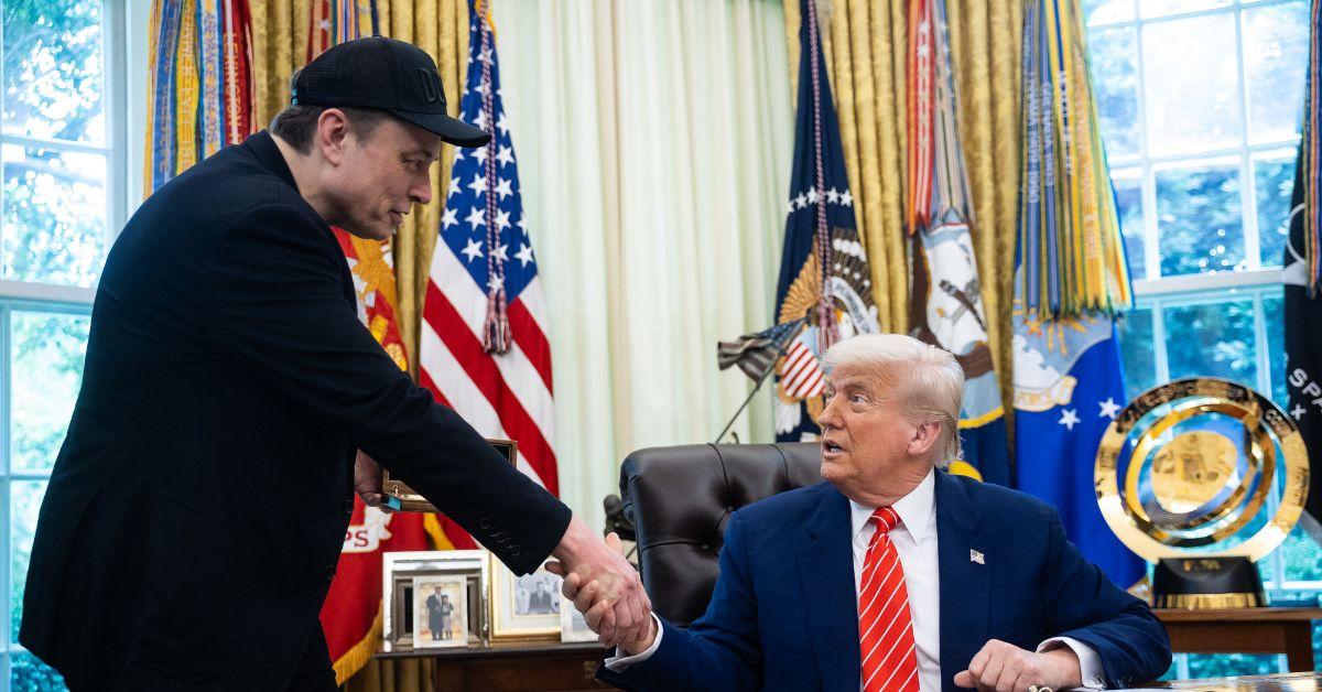 image of Elon Musk previously claimed Donald Trump is 'in' the Epstein files. 
