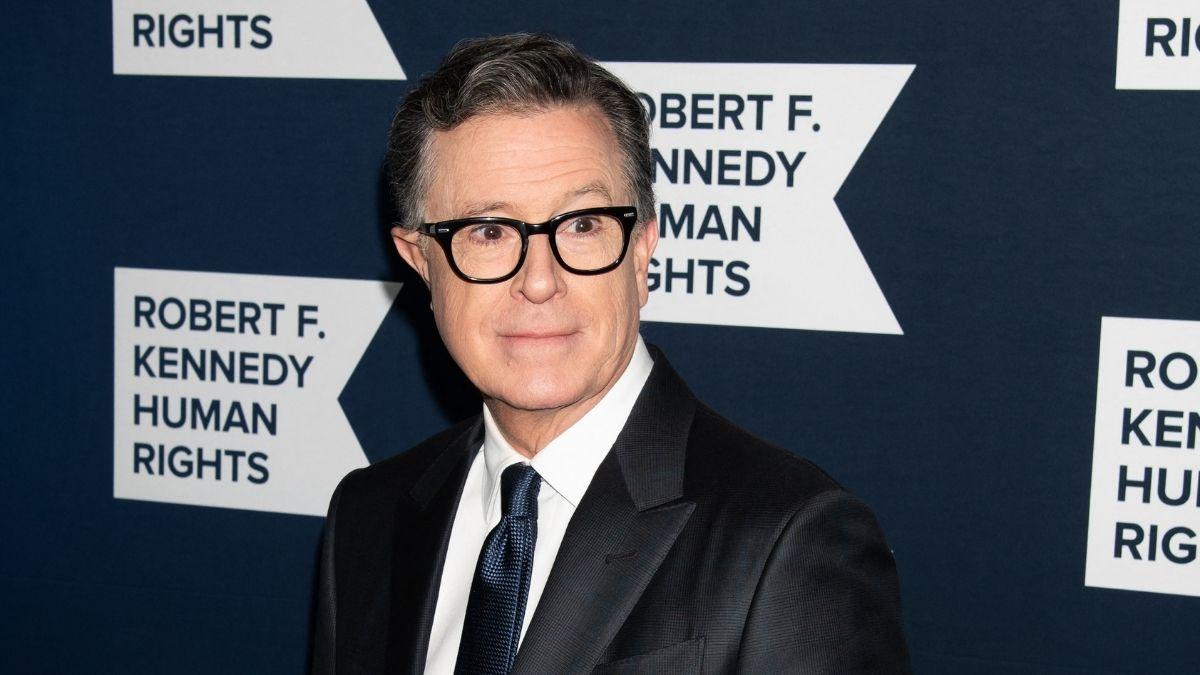 Image of Stephen Colbert ridiculed the president’s explanation.