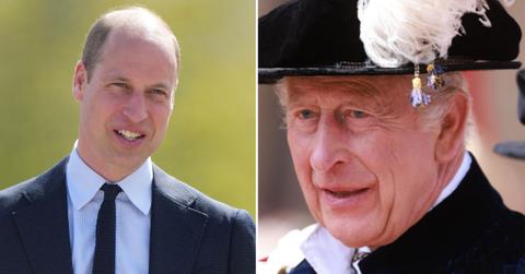 Composite photo of Prince William and King Charles