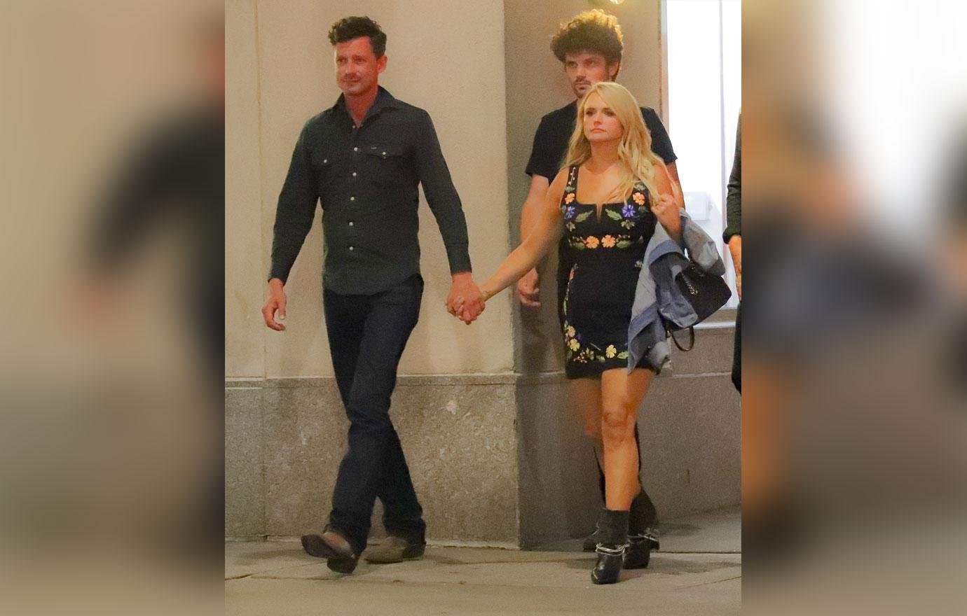 EXCLUSIVE: Miranda Lambert and Evan Felker hold hands after dinner in New York