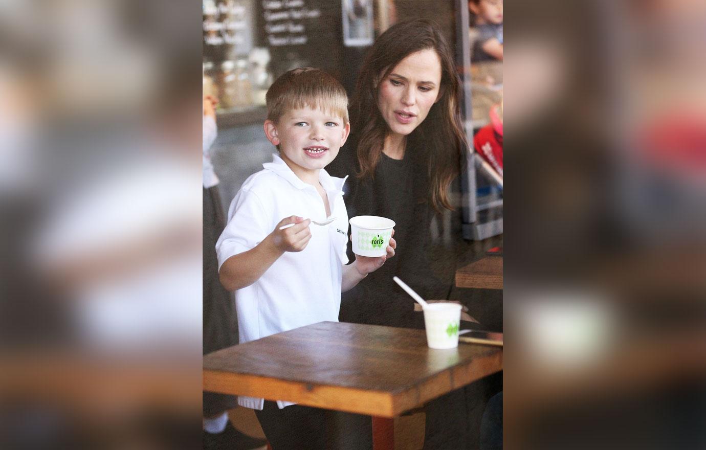 Jennifer Garner takes son Samuel out for some afternoon ice cream