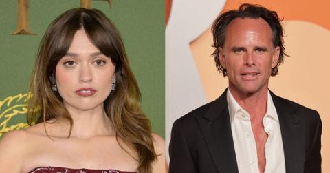 Composite photos of Walton Goggins and Aimee Lou Wood