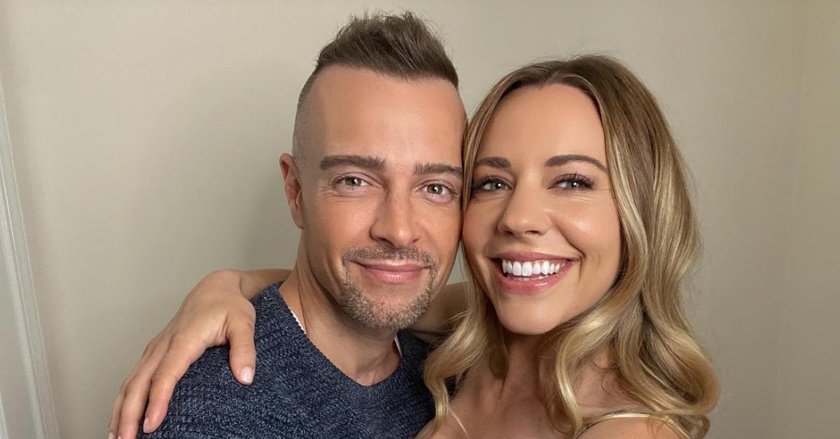 Photo of Joey Lawrence and Samantha Cope.