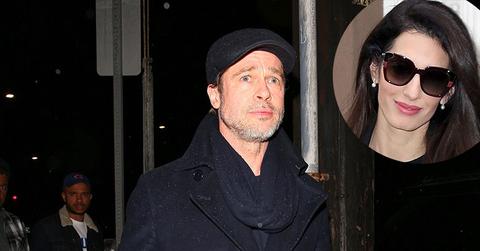 Amal clooney hooks up brad pitt main