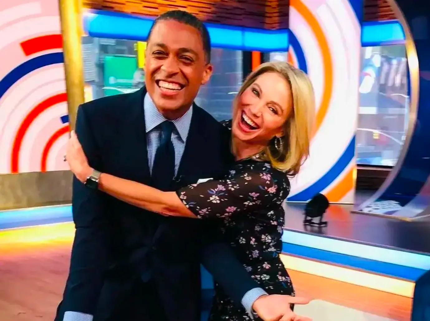 Amy Robach and T.J. Holmes Hold Hands During Bar-Hopping Date Night
