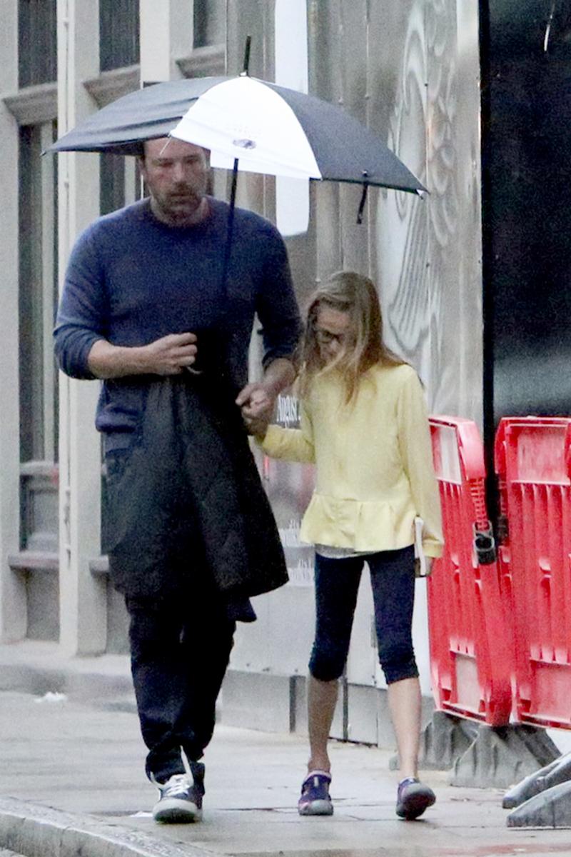 *EXCLUSIVE* Ben Affleck and daughter Violet step out in London