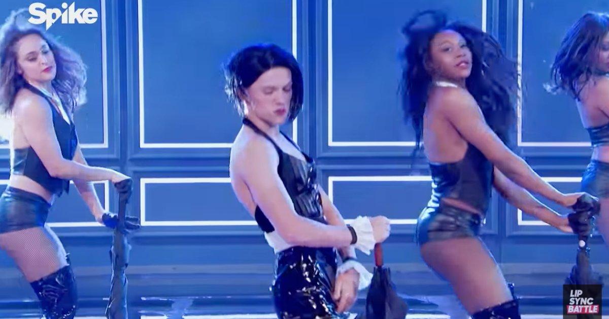Image of the star said he was excited to wear fishnets and a wig to do the performance.