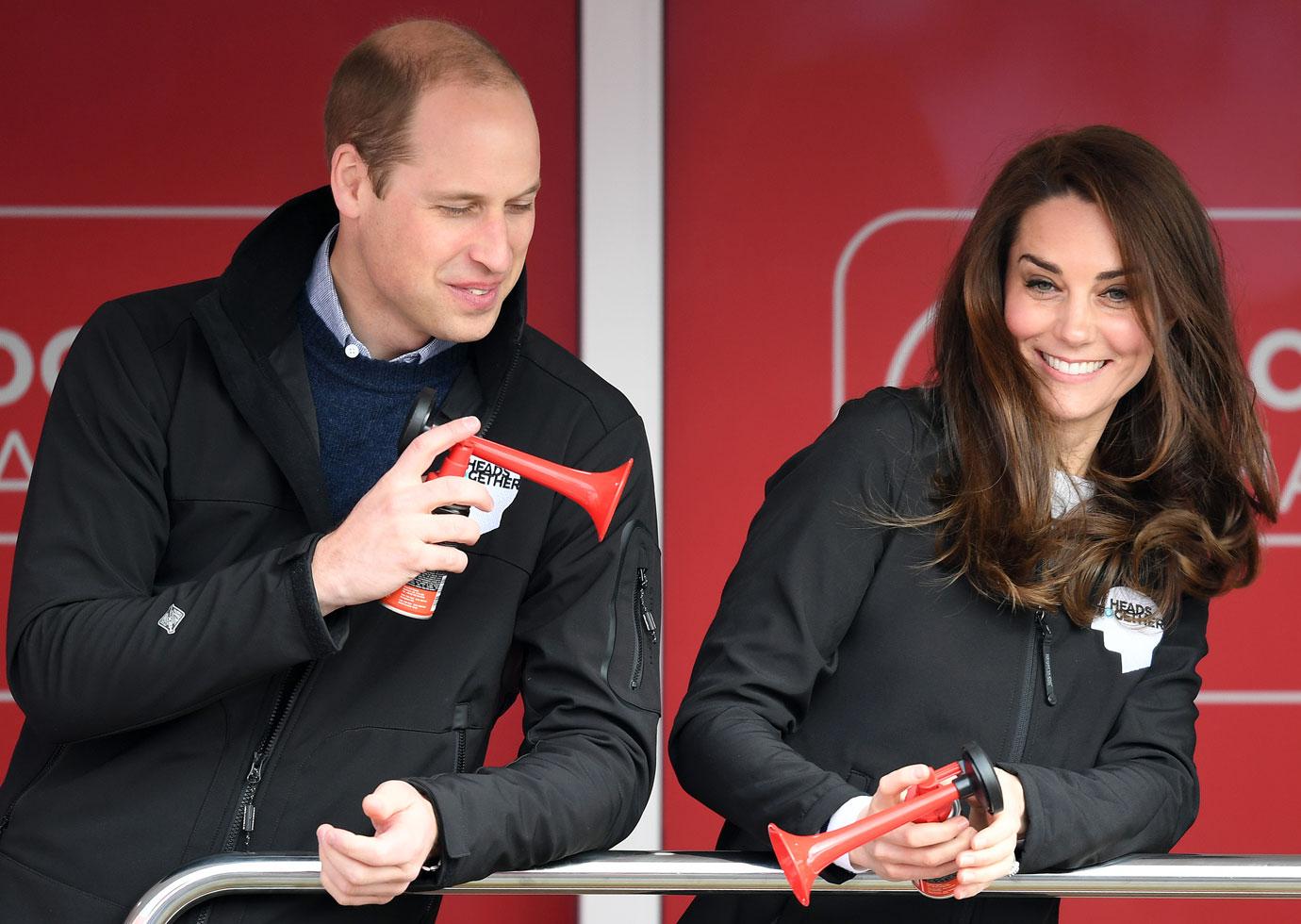 Kate Middleton Prince William Harry London Marathon Photos 05