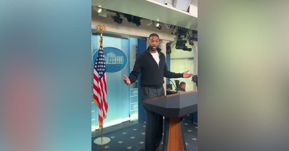 image of Tristan Thompson visited the White House to speak about student-athletes.