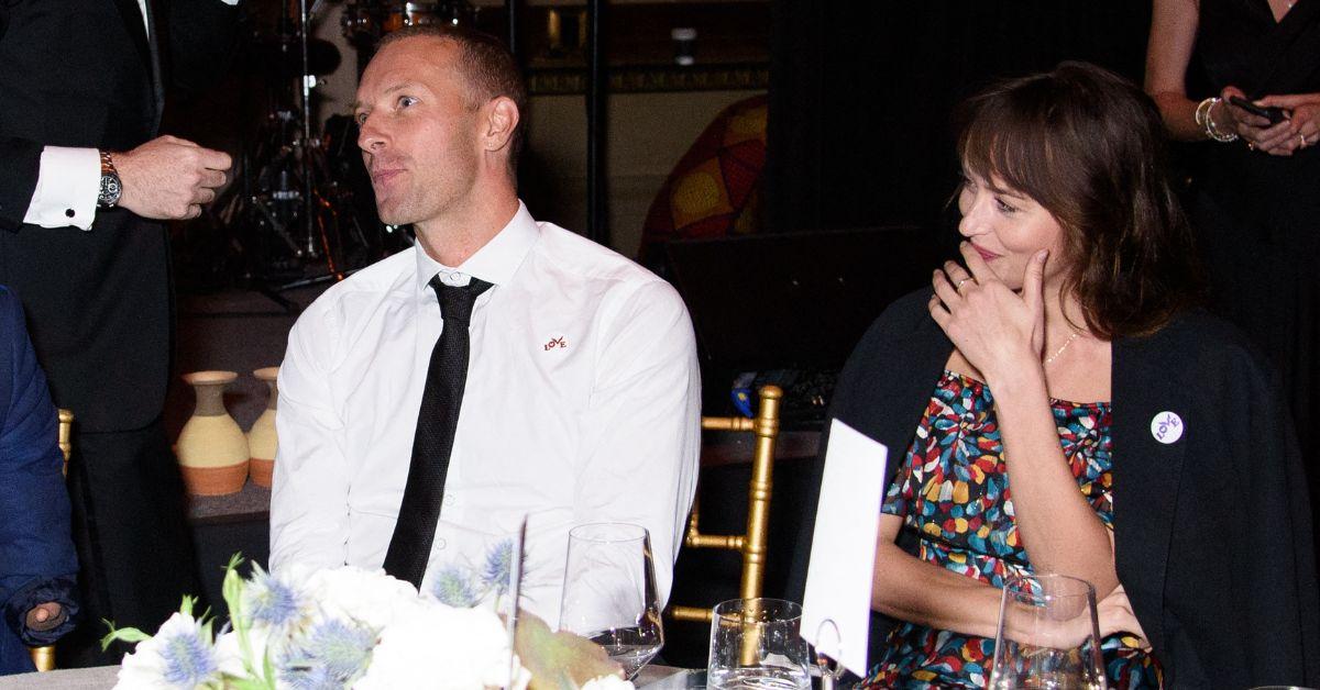 dakota johnson gushes chris evans pedro pascal after split chris martin