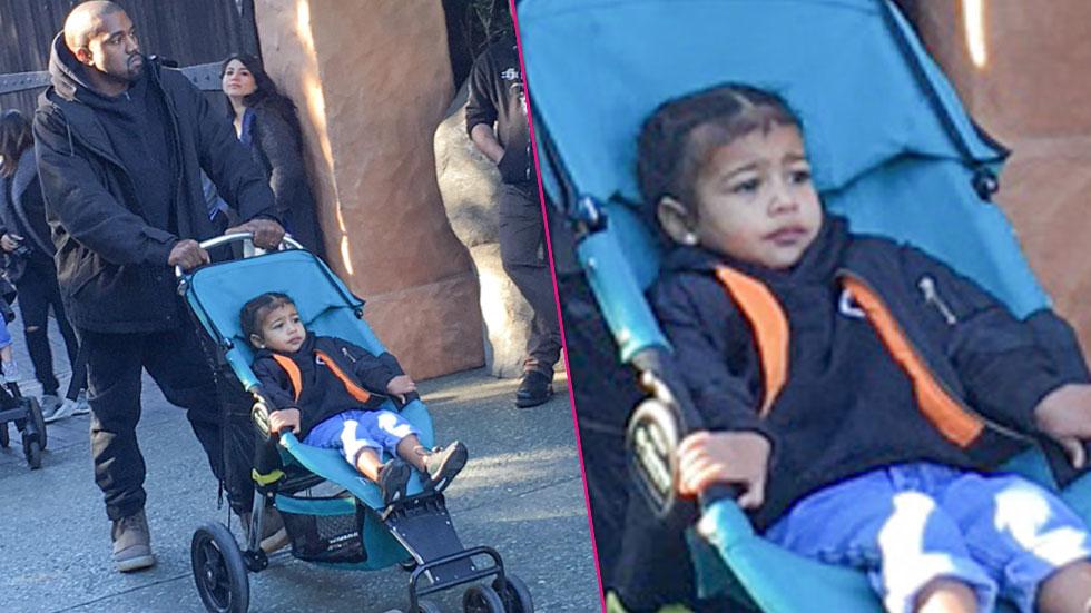 kanye west north disneyland