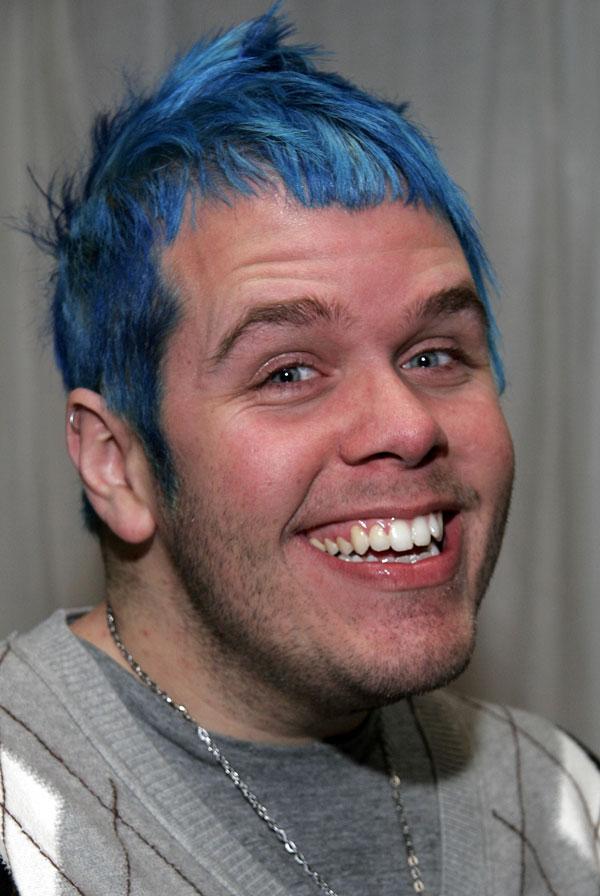 Perez Hilton Blue Hair