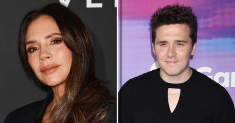 Composite photo of Victoria Beckham and Brooklyn Beckham