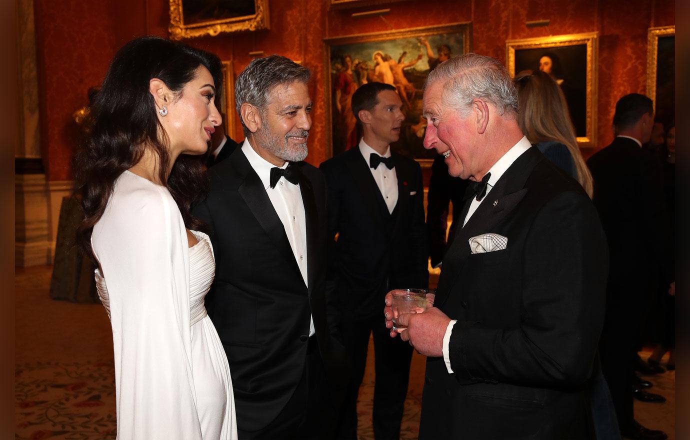 Amal and George Clooney with Prince Charles