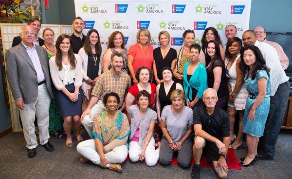 Amy with Cancer Survivors