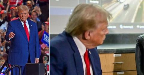 Composite photo of Donald Trump.