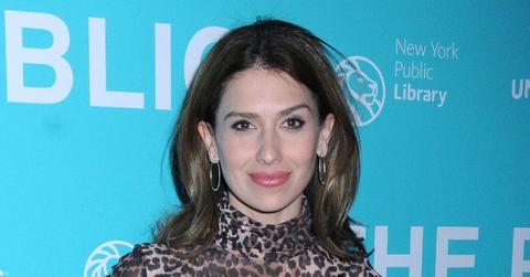 Hilaria Baldwin Wearing a Cheetah Top