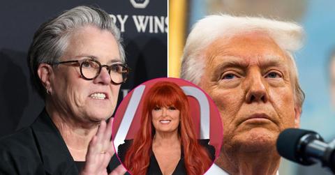 Split Photo of Rosie O’Donnell and Donald Trump