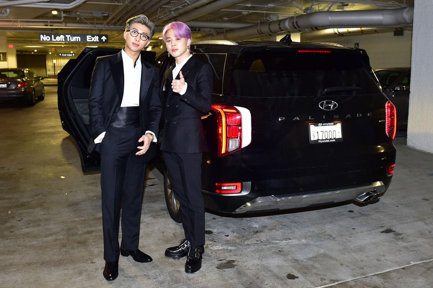 BTS' Jimin and RM before the Grammys bts breaking up