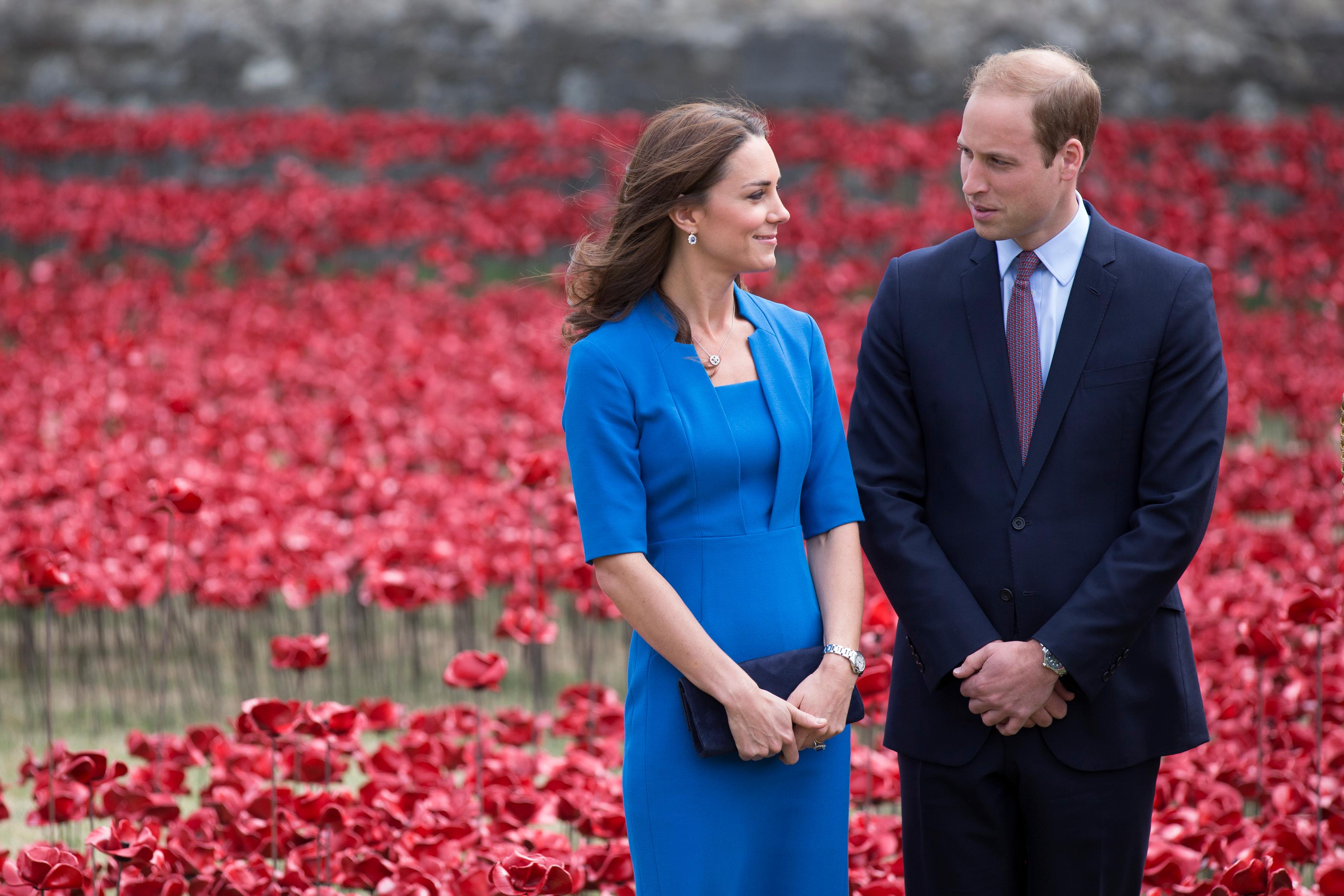 Duke And Duchess Of Cambridge And Prince Harry Visit Tower Of London&#8217;s Ceramic Poppy Field