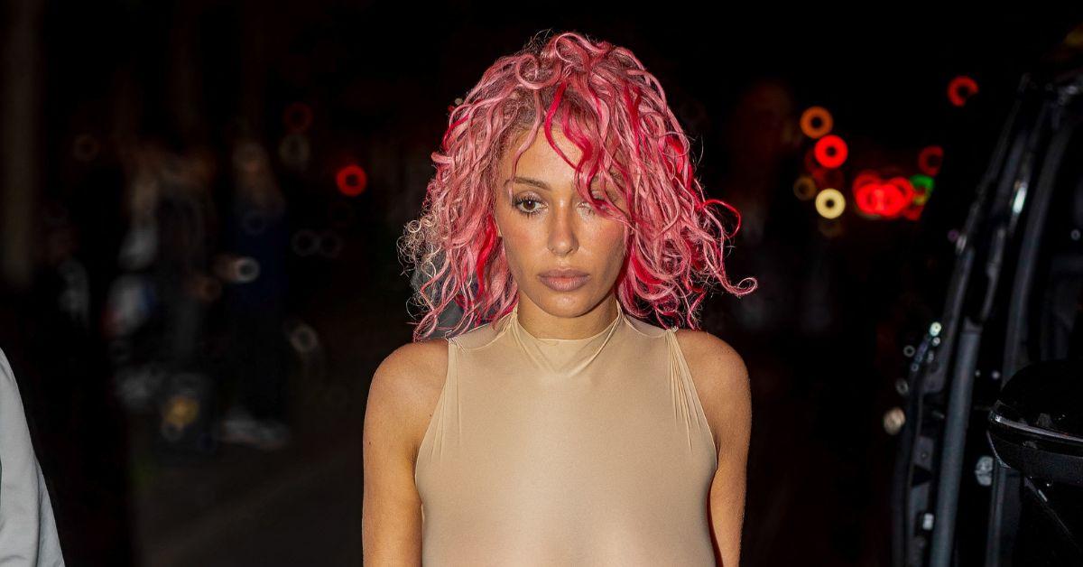 kanye west wife bianca censori photo fishnets