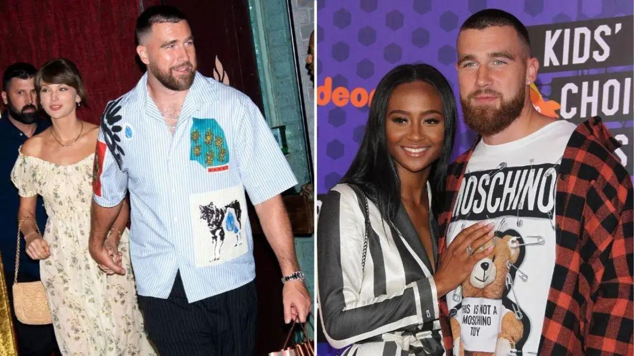 Photo of Travis Kelce and Taylor Swift announced their engagement in August 2025.
