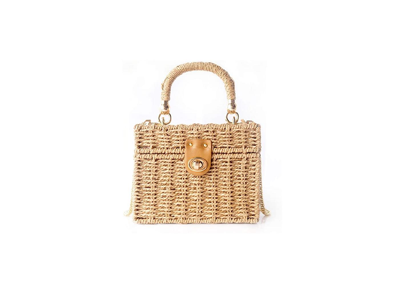 natural bag purse woven beach summer style under  shop